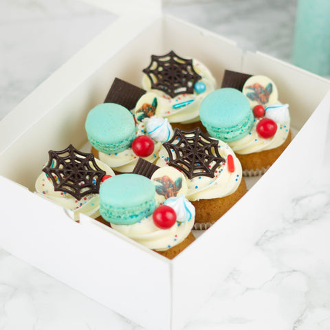 Spiderman Cupcakes (6 stuks) - Sweet Vibes
