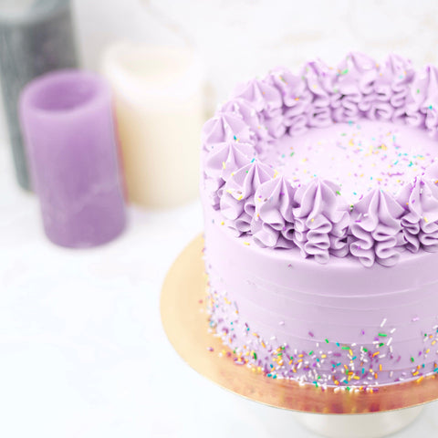 Lila Sprinkle Birthday Cake - Sweet Vibes