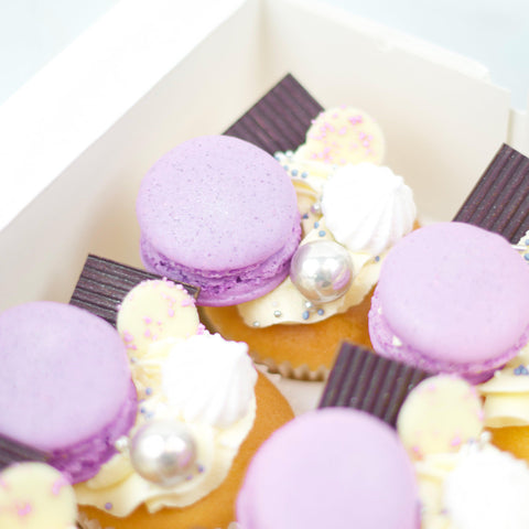 Topped Cupcakes - Lila (6 stuks) - Sweet Vibes