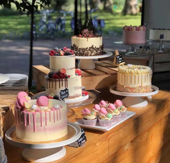 Complete sweet table op locatie