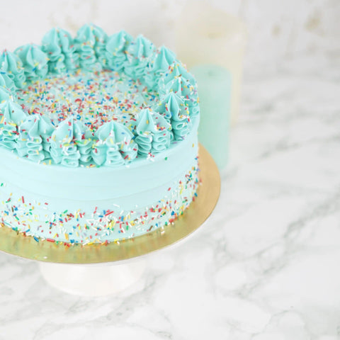Blue Sprinkle Birthday Cake - Sweet Vibes