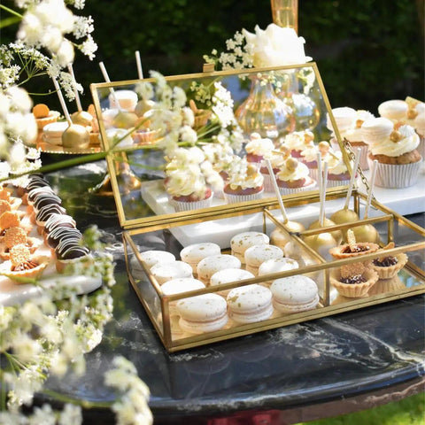 White & Gold Sweets (Vanaf 10 Personen) - Sweet Vibes