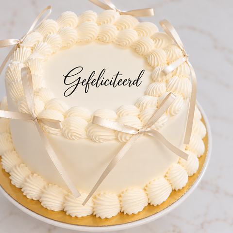 Black bow Cake