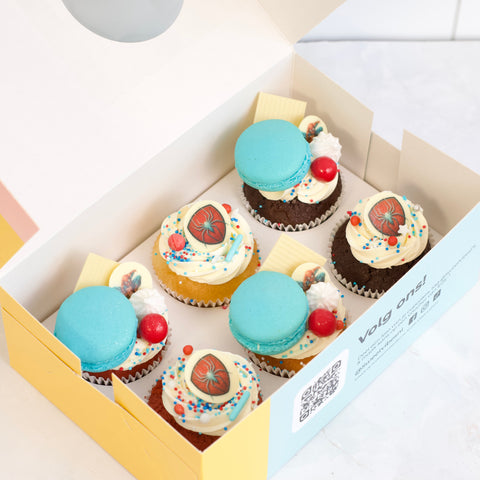 Spiderman Cupcakes (6 stuks)