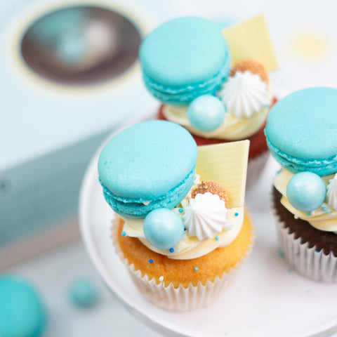 Topped Cupcakes – Blauw (6 stuks)