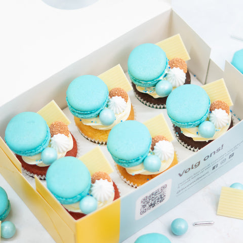 Topped Cupcakes – Blauw (6 stuks)