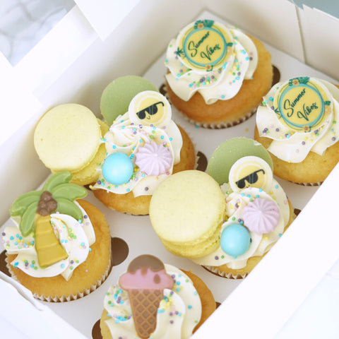 Sunny Vibes Cupcakes (6 stuks)