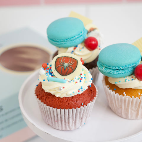 Spiderman Cupcakes (6 stuks)