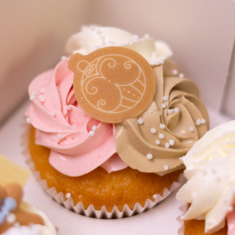 Pink Christmas Cupcake Box