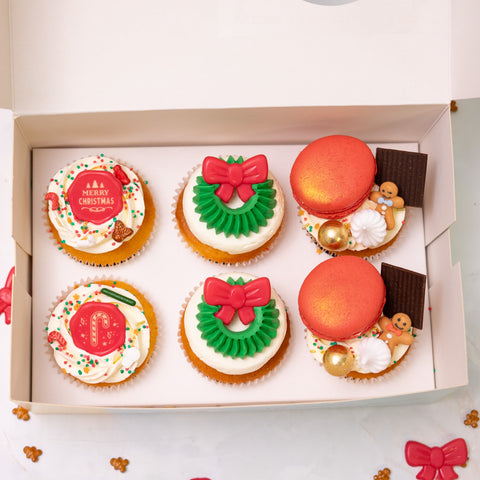 Christmas Deluxe Cupcake Box