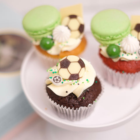 Voetbal Cupcakes (6 stuks)