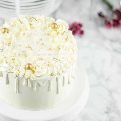 Elegant White / Gold Taart - Sweet Vibes